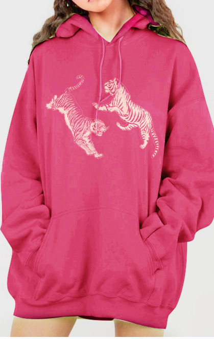 Simply Love Simply Love Full Size Dropped Shoulder Tiger Graphic Hoodie NicholesGifts