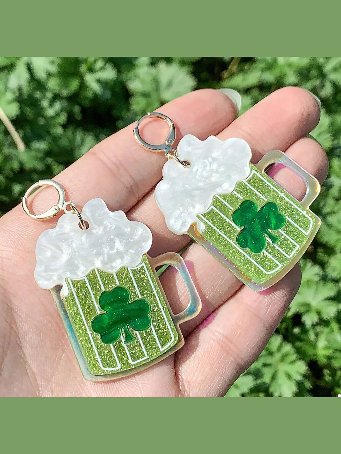 Lucky Clover Dangle Earrings Trendsi