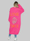 Letter Dropped Shoulder Long Sleeve Cardigan nicholesgifts