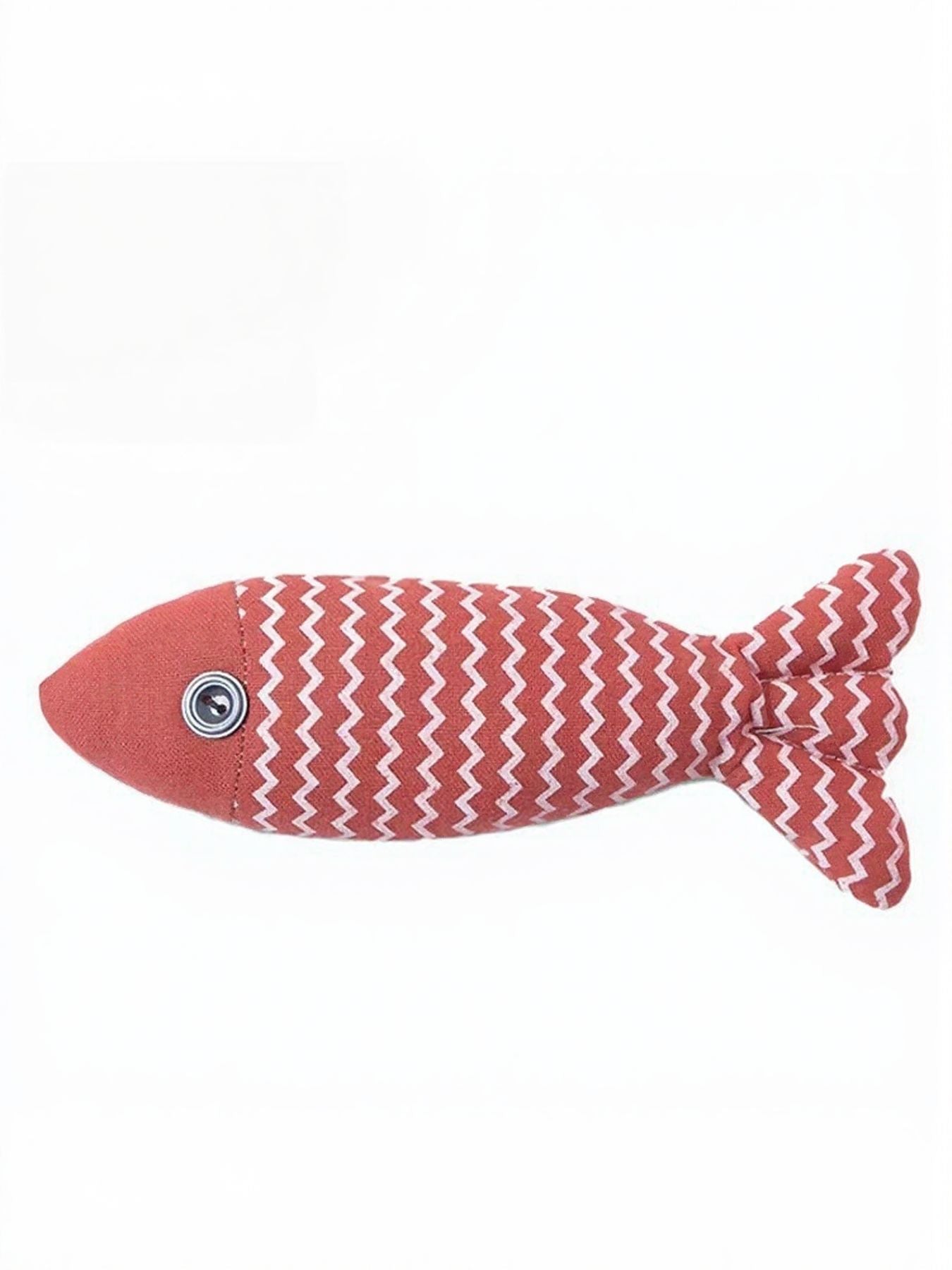 Interactive Fish Shape Pet Plush Toys nicholesgifts