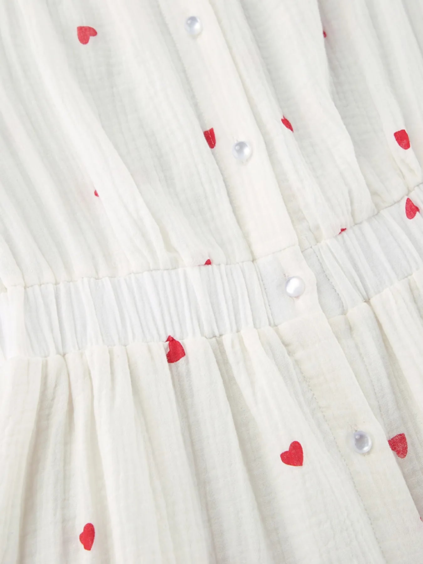 Heart Printed Off-Shoulder Ruffle Mini Dress NicholesGifts