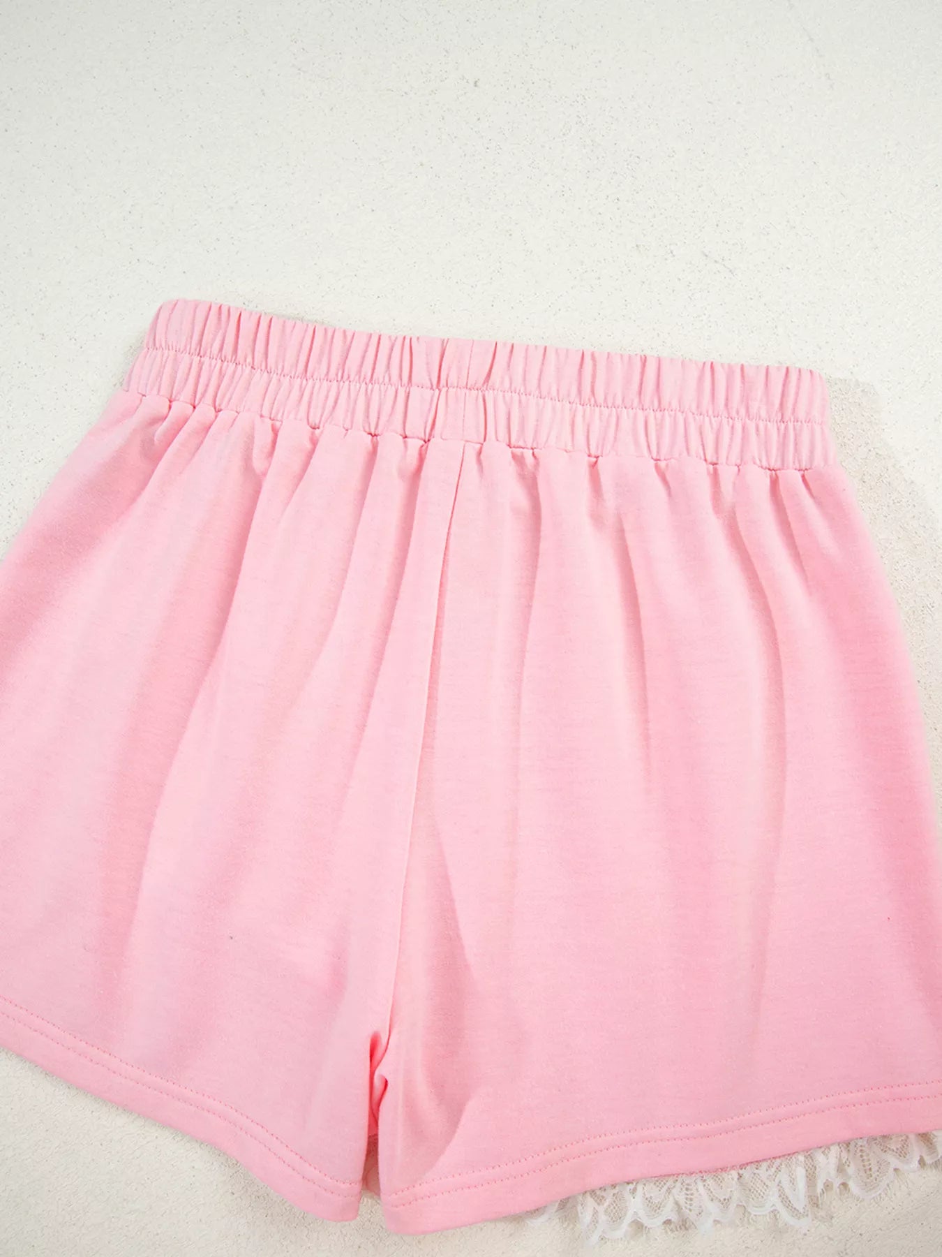 Peter Pan Lace Embellished Neck Sweatshirt and Skirt Two Piece Set NicholesGifts