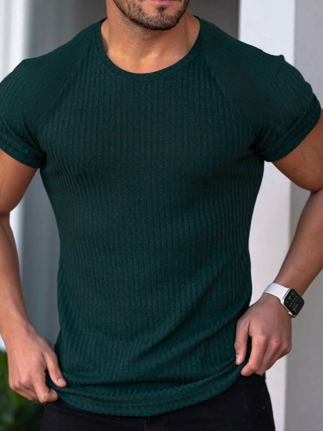 Men's Plus Size Long Sleeve Fitted T-Shirt NicholesGifts