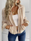 Perfee Zip-Up Sherpa Collared Neck Jacket with Pockets nicholesgifts