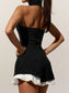 Halter Neck Ruffled Hem Romper nicholesgifts