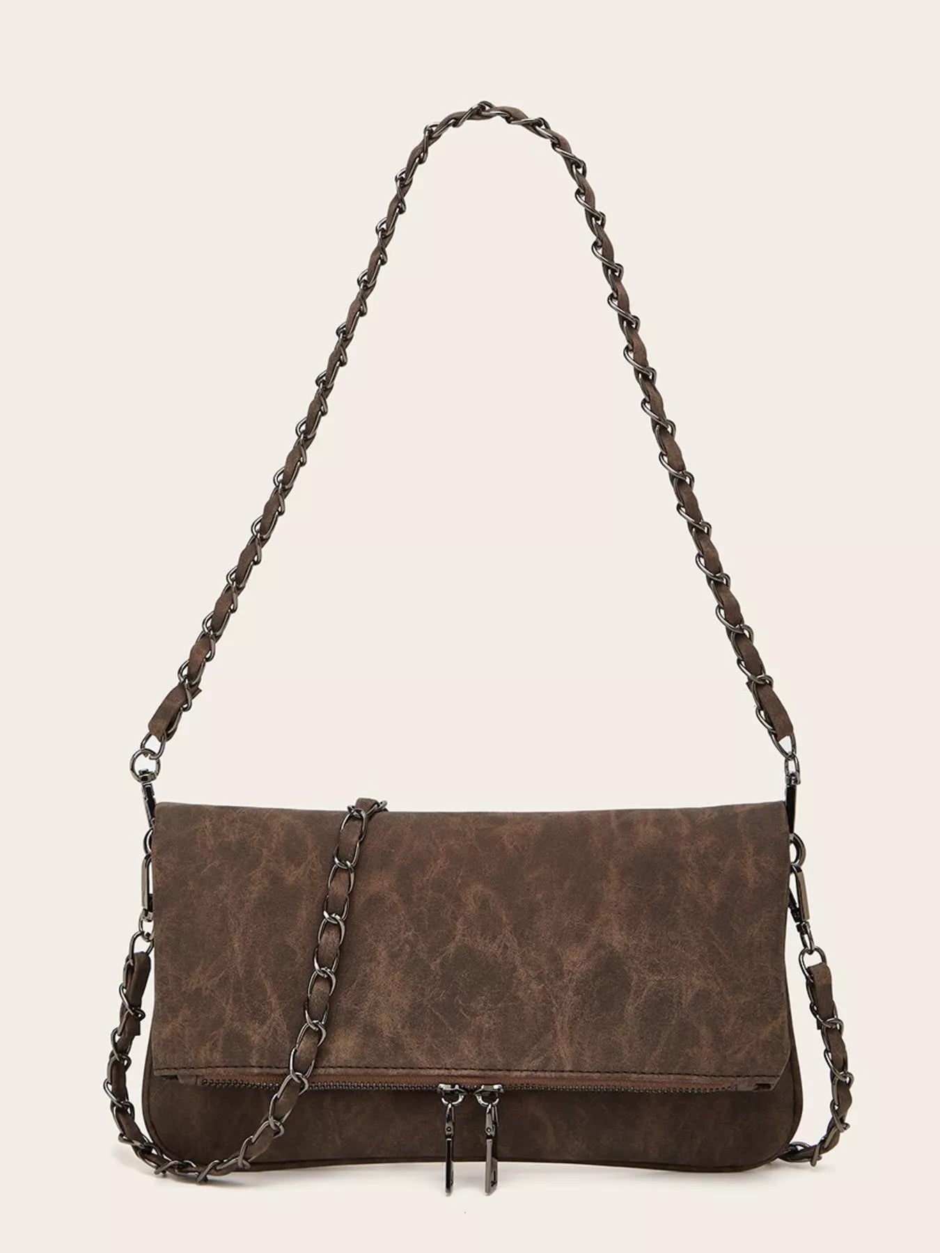 PU Leather Chain Strap Shoulder Bag nicholesgifts