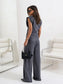 Slit Ruched Top and Wide Leg Pants Set nicholesgifts