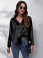 Collared Neck Buttoned Long Sleeve Shirt nicholesgifts