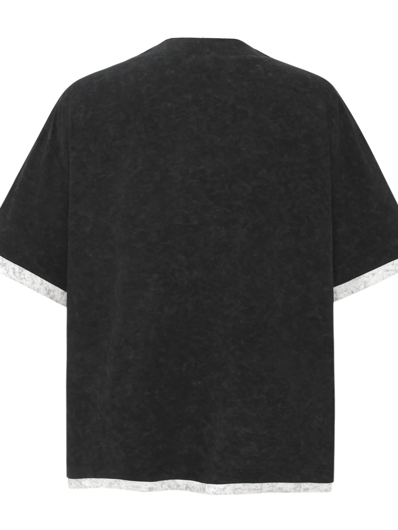 Men's Letter Graphic Round Neck Short Sleeve Contrast Trim T-Shirt Trendsi