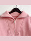 Ribbed Half Zip Long Sleeve Sweater nicholesgifts