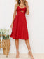 Cutout Smocked Sweetheart Neck Cami Dress nicholesgifts