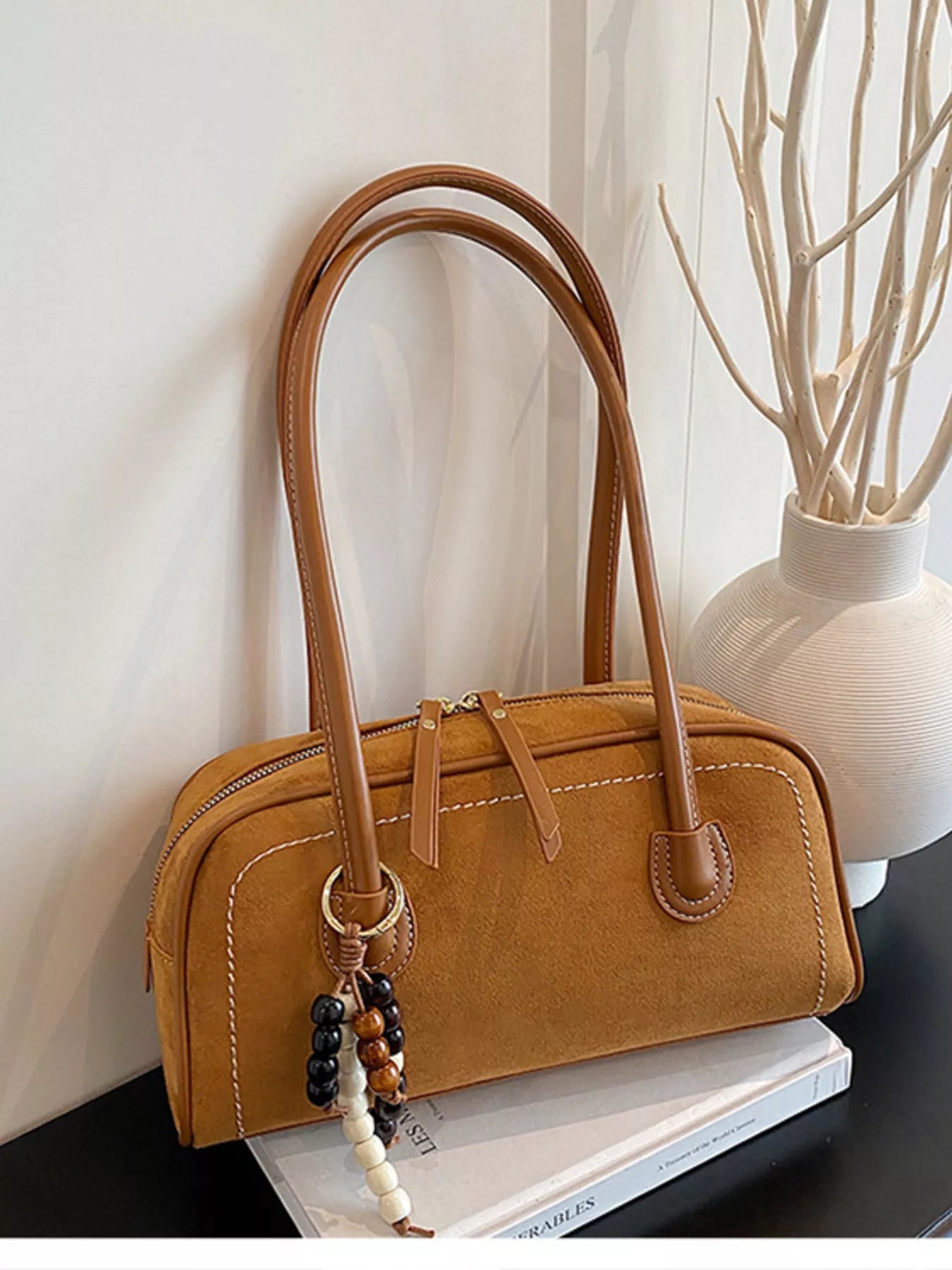 Zipper Closure Shoulder Bag nicholesgifts
