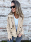Full Size Long Sleeve Button Up Trench Coat Plus Size nicholesgifts