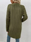 Women Cable-Knit Button Down Cardigan with Pockets nicholesgifts