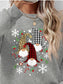 Faceless Gnomes Graphic Drop Shoulder Sweatshirt nicholesgifts