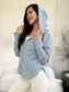 NicholesGifts Women Culture Code Full Size Ribbed Zip Up Drawstring Hooded Jacket nicholesgifts