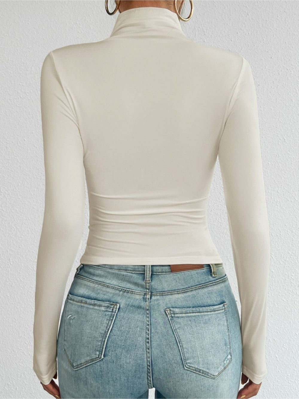 Devine Mock Neck Long Sleeve T-Shirt nicholesgifts