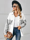 Leopard Button Up Denim Jacket nicholesgifts