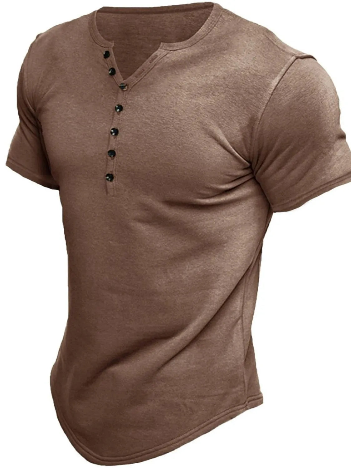 Men's Button Detail Short Sleeve Polo NicholesGifts