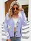 Floral Ribbed Trim Drop Shoulder Cardigan nicholesgifts