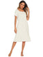 Lace Detail Square Neck Lounge Dress nicholesgifts