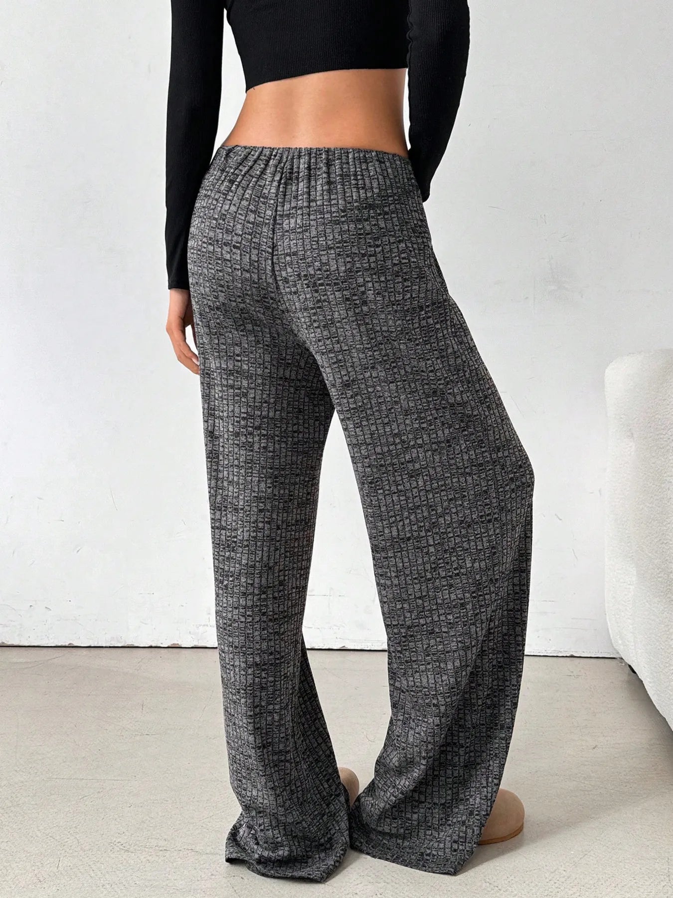 Women Striped Wide Leg Drawstring Pants nicholesgifts