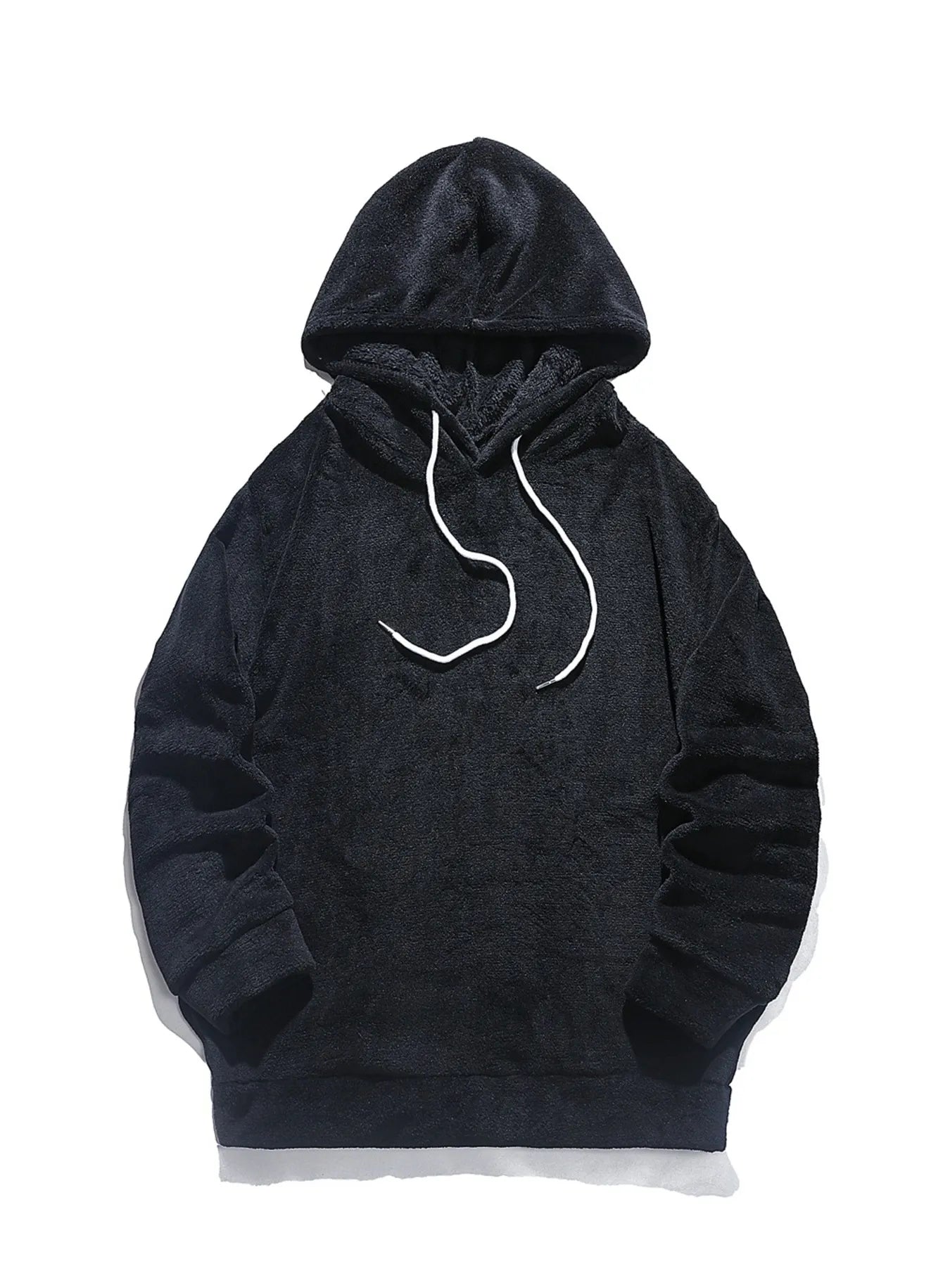 Men's Drawstring Long Sleeve Fleece Hoodie NicholesGifts