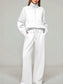 Women Half Zip Long Sleeve Top and Pants Set nicholesgifts