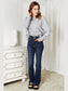 Women Double Take Seam Detail Round Neck Long Sleeve Top nicholesgifts