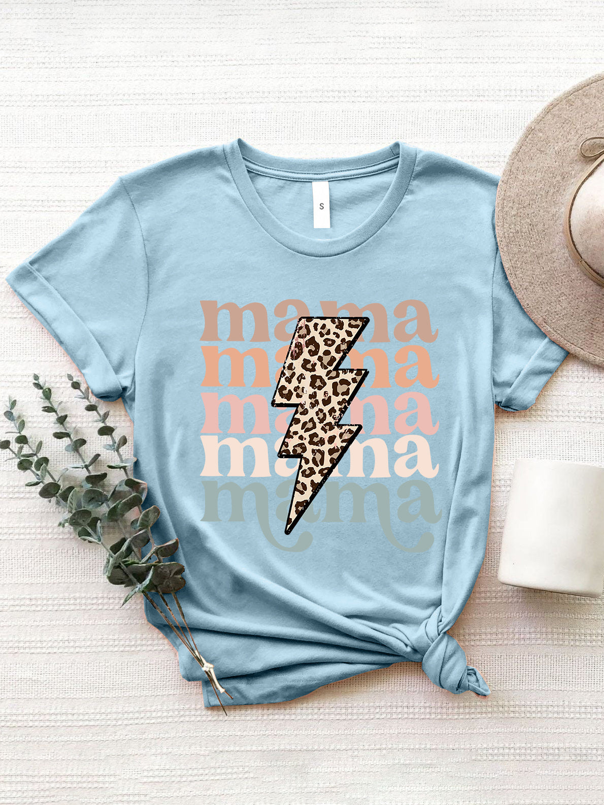 Women Mama Round Neck Short Sleeve T-Shirt - Nicholesgifts.online