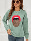 Women Round Neck Dropped Shoulder Mama Graphic Sweatshirt nicholesgifts