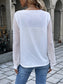 Ivy Lane Quarter Button Round Neck Long Sleeve Blouse nicholesgifts