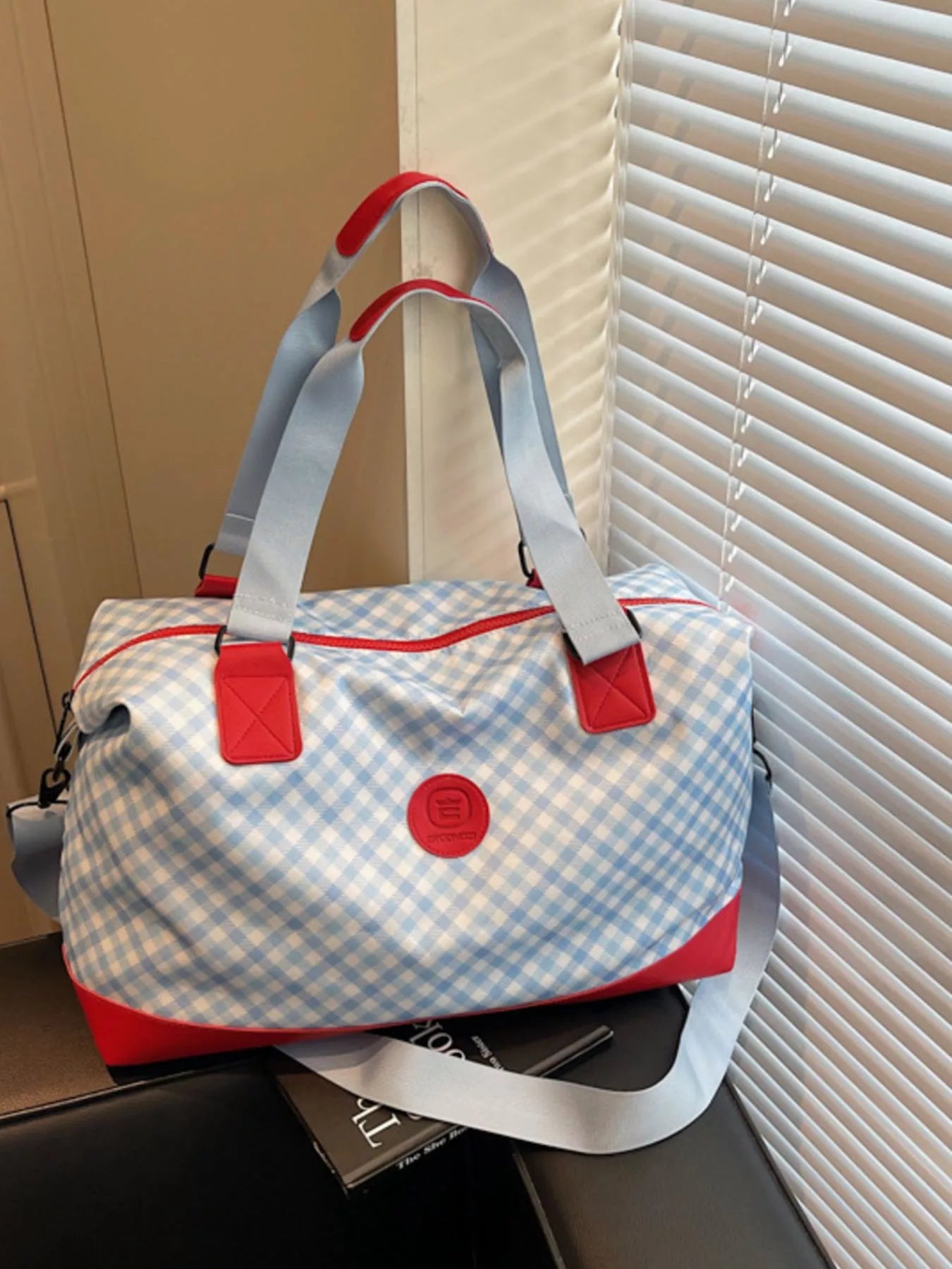 Checkered Pattern Travel Bag Trendsi