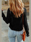 Sequin Lucky Clover Lettuce Trim Long Sleeve Top nicholesgifts
