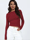Backless Round Neck Long Sleeve Blouse nicholesgifts