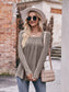 Square Neck Long Sleeve T-Shirt nicholesgifts