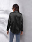 Collared Neck Buttoned Long Sleeve Shirt nicholesgifts