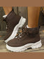 Plush Lining Lace Up Boots nicholesgifts