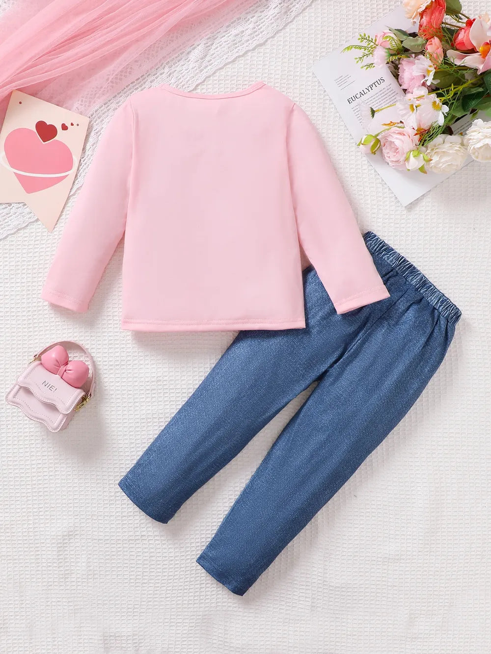 Children's Cartoon Graphic Top and Pants Set NicholesGifts