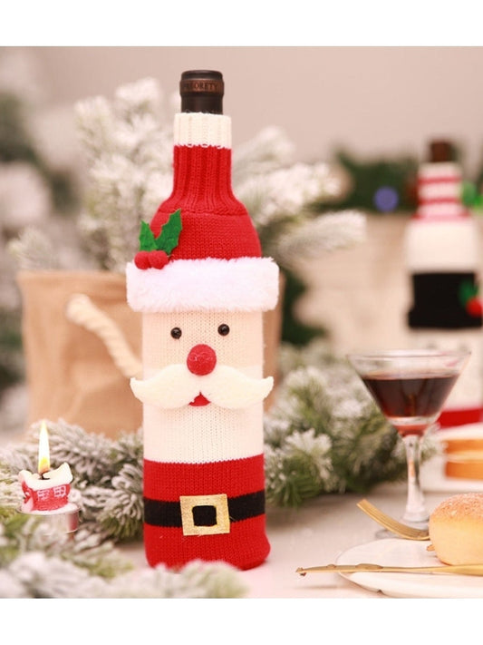 Christmas Wine Bottle Cover nicholesgifts