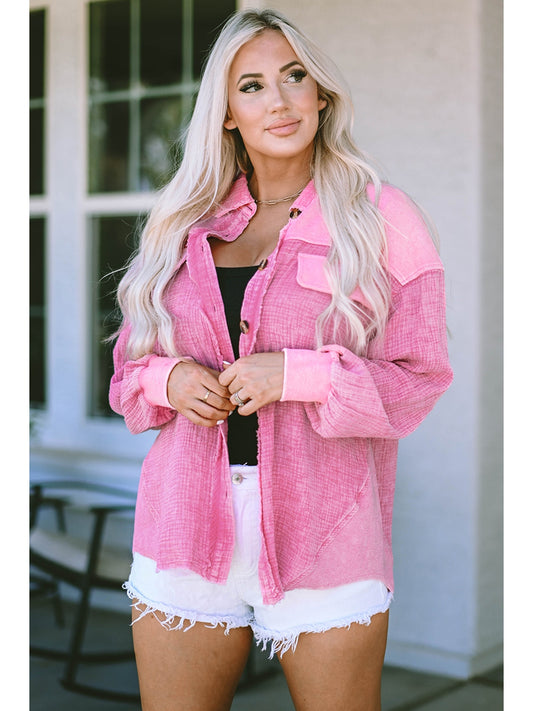 NicholesGifts Women Button Down Collared Jacket