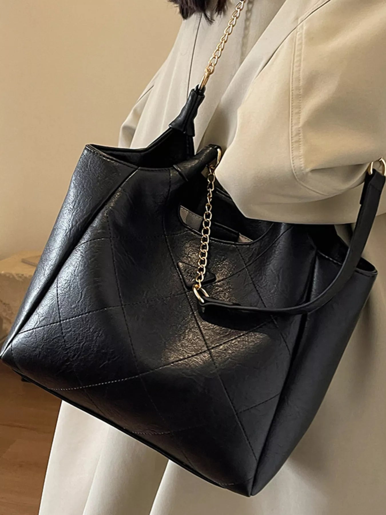 PU Leather Shoulder Bag nicholesgifts