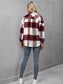 Ivy Lane Plaid Long Sleeve Shirt Jacket nicholesgifts