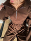 Zip Front Long Sleeve Jumpsuit nicholesgifts