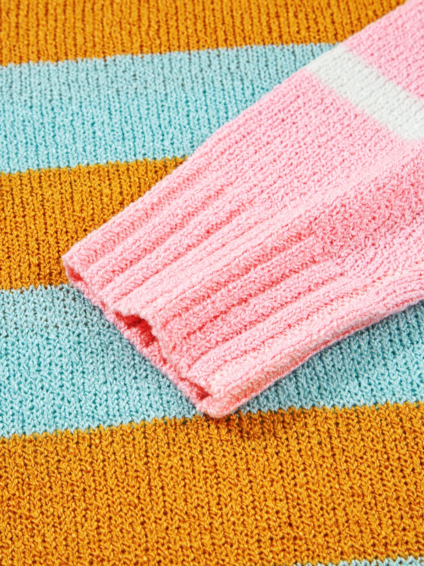 Color Block Striped Sweater