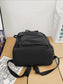 PU Leather Zip Backpack Bag nicholesgifts