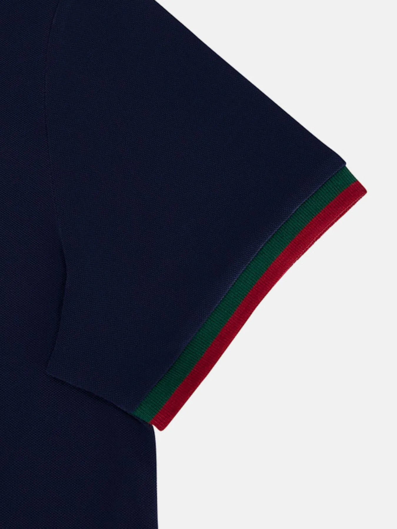 Men's Plus Size Contrast Collar Short Sleeve Polo NicholesGifts