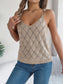 Openwork Scoop Neck Knit Vest nicholesgifts
