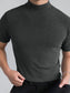Men's Full Size Mock Neck Short Sleeve T-Shirt Plus Size nicholesgifts
