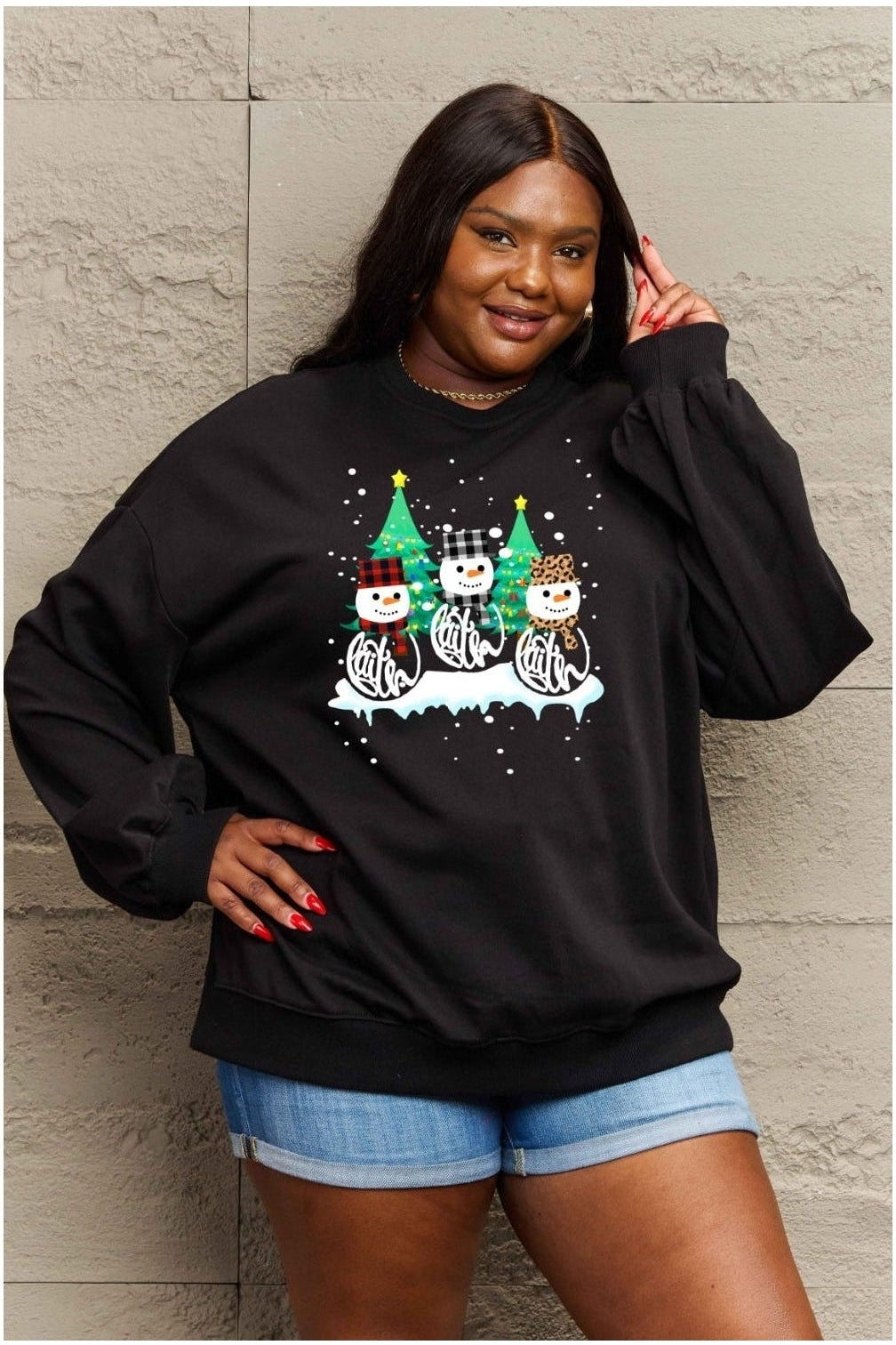 Simply Love Full Size Graphic Round Neck Sweatshirt nicholesgifts